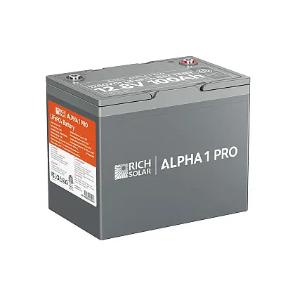 RICH SOLAR RSB121SP Alpha 1 Pro - 12V 100Ah Battery