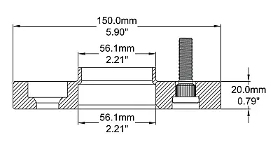 REVOLUTION 1005100HAA 5X100 M20 56.1 M12 1.25