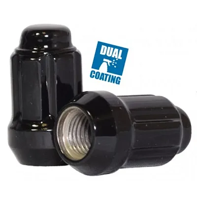 REVOLUTION 641145BLK Lug Nut 6 Spline Car 1.3