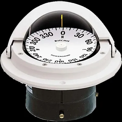 RITCHIE NAVI F82W Compass Flush Mnt 3&#039; Dial White