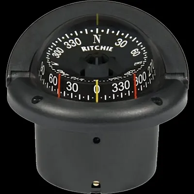 RITCHIE NAVI HF743 Compass Flush Mnt 3.75&#039;Combi Black