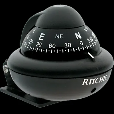 RITCHIE NAVI X10BM Compass Brkt Mnt 2&#039; Dial Black