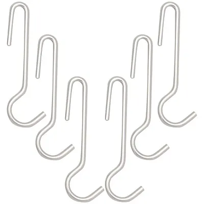 Range Kleen C59 Narrow Pot Rack Hooks For Wood Pot Racks, Chrome, 6 Count