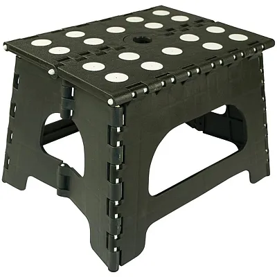 Range Kleen Ss1B 1-Step Folding Step Stool, Black