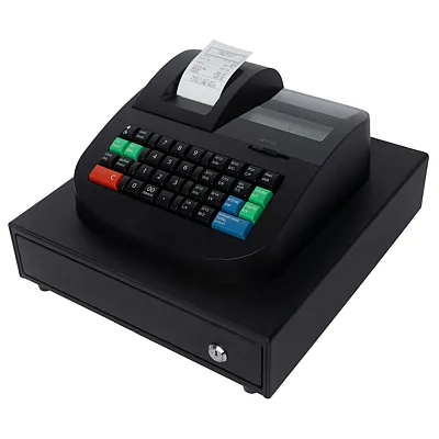 Royal 89450V 415Dx Electronic Cash Register With Locking Cash Drawer, Thermal Pr