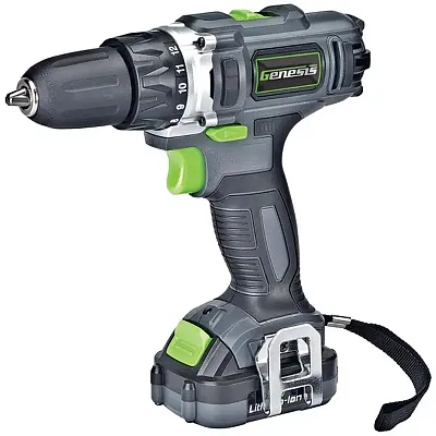 Genesis(Tm) Glcd122P 12-Volt Cordless Li-Ion 2-Speed Drill/Drive