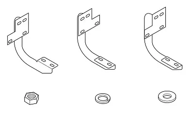 RAPTOR RB0201BK Running Board Mount Kit