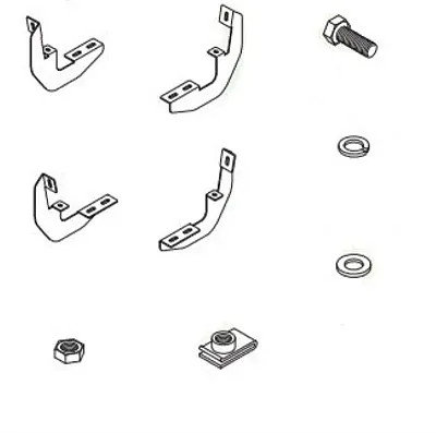 RAPTOR RB0700BK Running Board Mount Kit