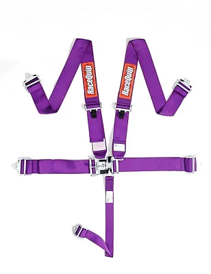 RACEQUIP 711051 L & L 5Pt Harness Set Pur