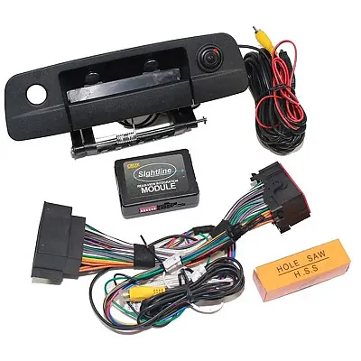 Crux Rear-View & Vim Integration With Handle & Camera For Dodge 