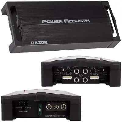 Power Acoustik Compact 4 Channel Amplifier - 600W Rms/1200W Max