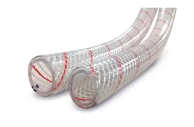 SIERRAMARINE 161620380S 3/8&#039; Clr Pvc W/Red Tracer 250&#039;-Sp