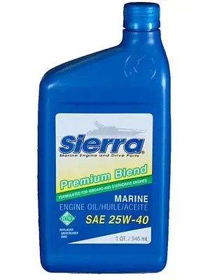 SIERRAMARINE 1894002 25W40 Oil - Qt