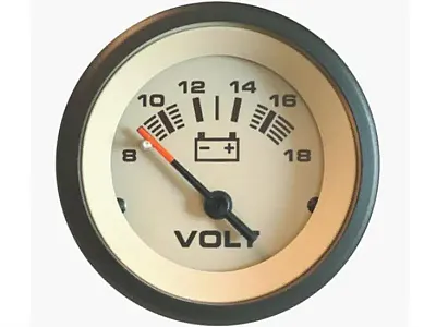 SIERRAMARINE 59708P Voltmeter Sahara 2&#039; 8-18 Vdc