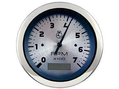 SIERRAMARINE 63474P Tach 7K/Hourmeter Sterling 3'