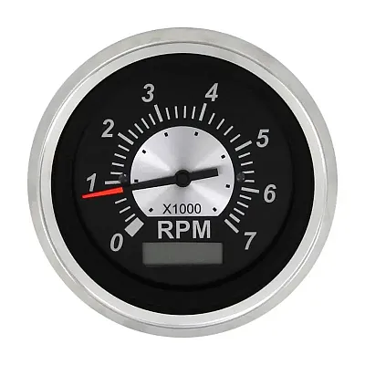 SIERRAMARINE 67364P Tach 7K/Hourmeter Black Sterling 3