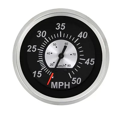 SIERRAMARINE 68960PH Black Sterling 50 Mph Speedo - Head