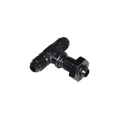 SPEEDFX 560634BK -6An Blk Bulkhead Flare Tee
