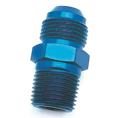 SPEEDFX 560686BK -6An X3/8Nptf Blk St Fl To Pipe Adp