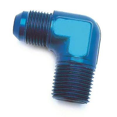 SPEEDFX 560882 -8An X 3/8Nptf 90 Blu Elbow