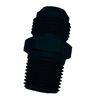 SPEEDFX 561016BK -10An X3/8Nptf Blk St Fl To Pipe Ad
