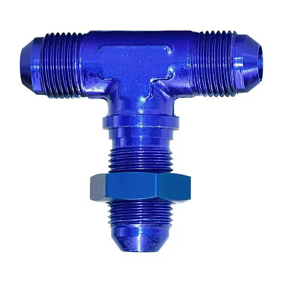 SPEEDFX 561034 -10An Blu Bulkhead Flare Tee