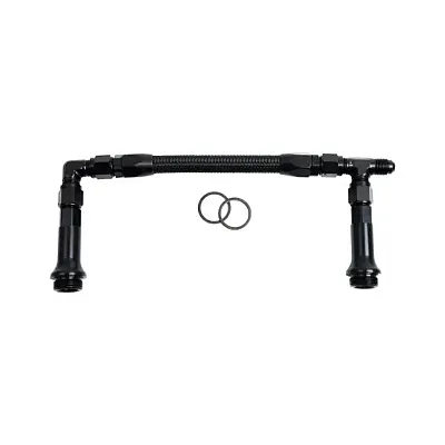 SPEEDFX 575114BK -8An Blk Dual Inlet Holley 4500