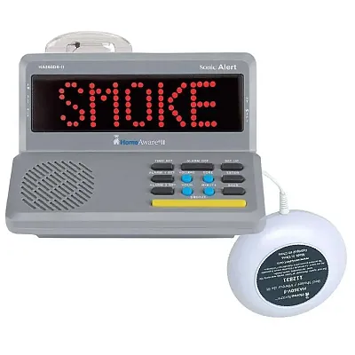 Sonic Alert HomeAware-II Deluxe Receiver + Bed Shaker HA360DR-II-V