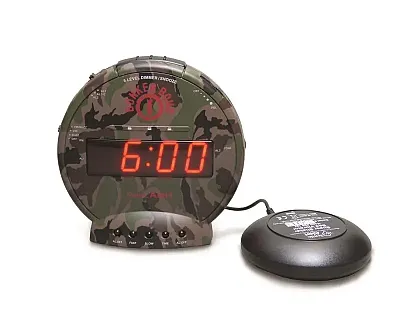 Sonic Bomb SBC575SS Bunker Bomb Alarm Clock