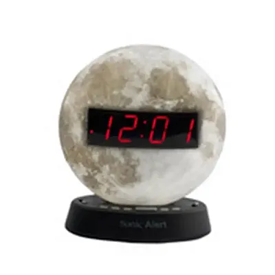 The Sonic Glow MOONLIGHT Alarm Clock with Recordable Alarm.