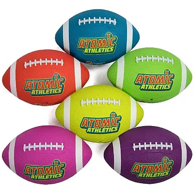 6 Regulation Size Neon Footballs SBAL-411