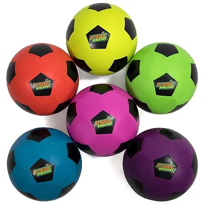 6 Youth Size Neon Soccer Balls SBAL-422