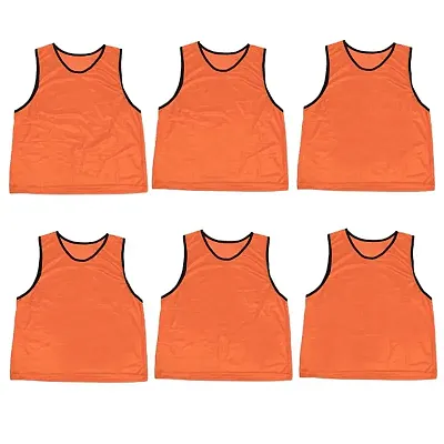 6-pack Adult Scrimmage Pinnies, Orange SBAS-503