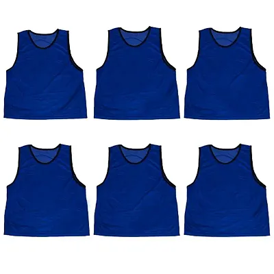 6-pack Adult Scrimmage Pinnies, Dark Blue SBAS-504