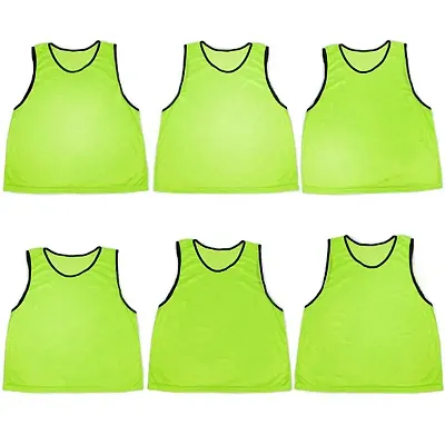 6-pack Adult Scrimmage Pinnies, Green SBAS-506