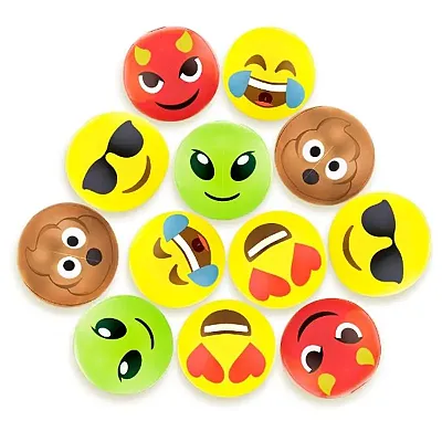 12&quot; Emoji Beach Bums, 12-pack SBEA-107