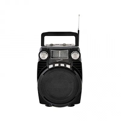Supersonic Bluetooth Portable 4 Band Radio in Black