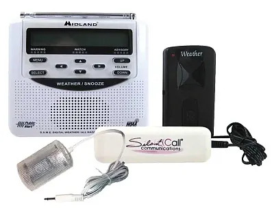 Midland Weather Alert Radio with Silent Call Light and Bed Shaker