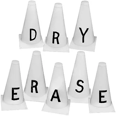 Set of 10 Dry Erase Cones with Marker SCOA-016