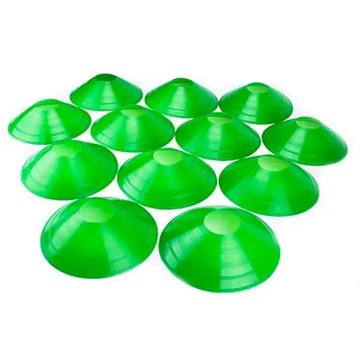 Set of 12, Two-Inch Tall Green Field Cones SCOA-102