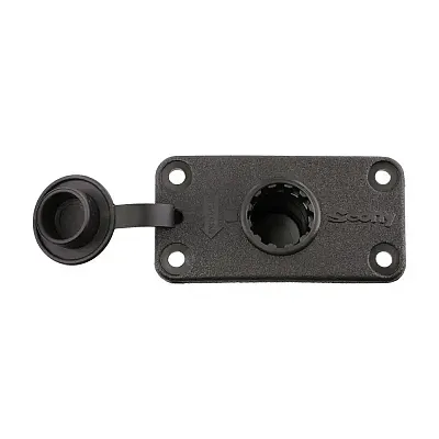 SCOTTY INC. 0244BK Flush Deck Mount Bracket Black