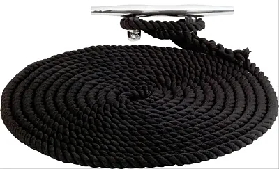 SEA DOG 1110020BK1 Twisted Nylon Dock Line 3/8&#039; X