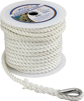 SEA DOG 1110060WH1 Twisted Nylon Anchor Line 3/8&#039;