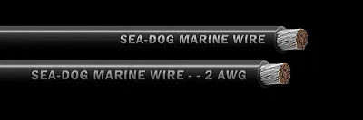 SEA DOG 8002012 2 Awg Black 100Ft Battery Cabl E