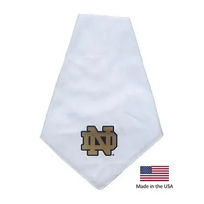 Smart Dog Products Notre Dame Fighting Irish White Pet Bandana