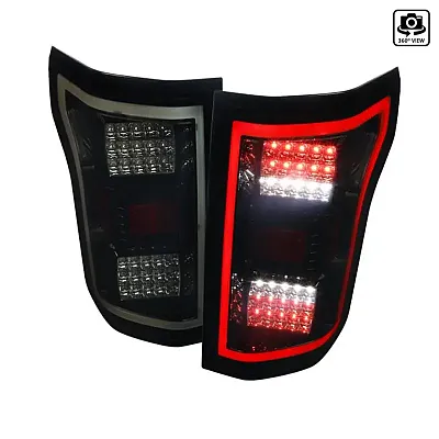 SPEC-D TUNIN 018BBLEDTM Tail Lights- Glossy Black Housing W