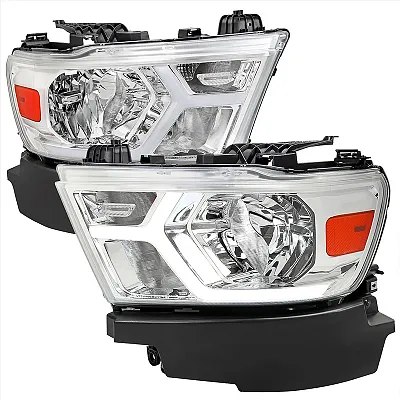 SPEC-D TUNIN AM1915G3RS 1500 Drl Led Bar Headlights Chrome