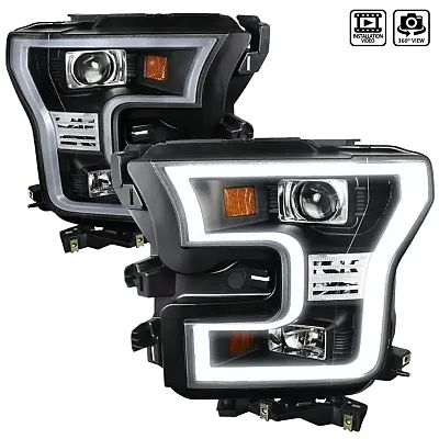 SPEC-D TUNIN F15015JMTM Led Rim Projector Headlights Black