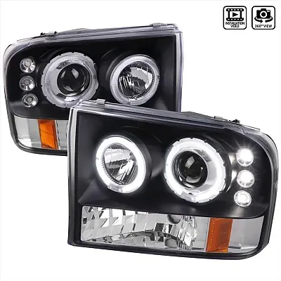 SPEC-D TUNIN F25099JMTM Halo Led Projector Black
