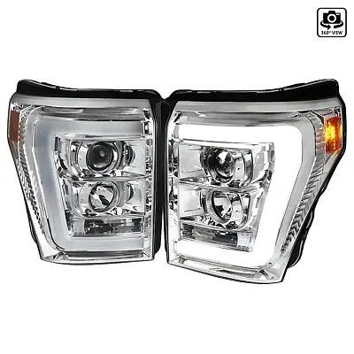 SPEC-D TUNIN HPF25011TM Projector Head Lights With Led Bar